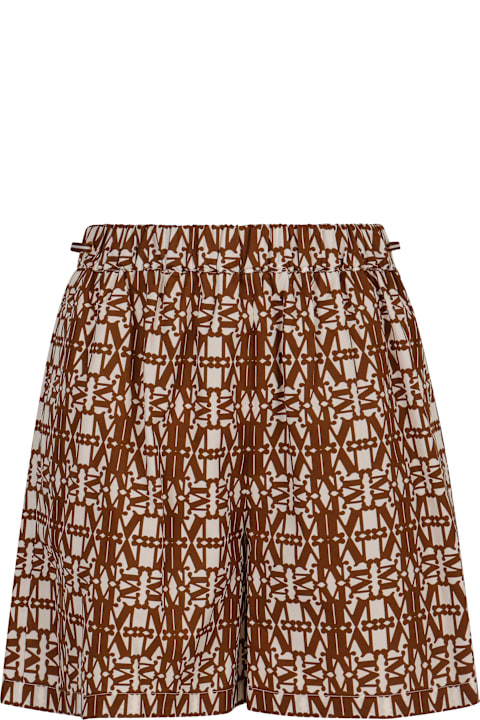 Max Mara Pants & Shorts for Women Max Mara Taiga Printed Cotton Shorts