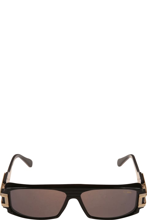Logo Lens Detail Square Frame Glasses