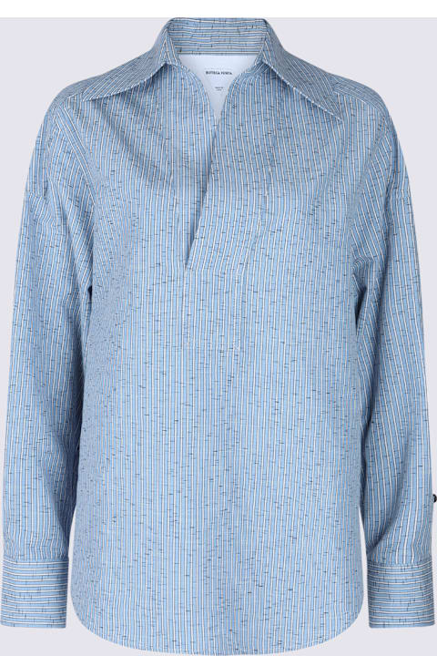 Bottega Veneta for Women Bottega Veneta Light Blue Cotton Shirt