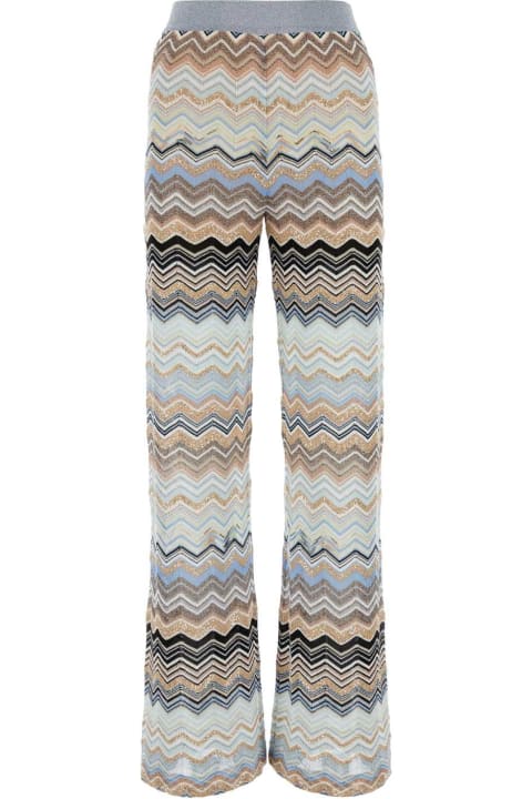 Missoni for Women Missoni Embroidered Viscose Blend Wide-leg Pant