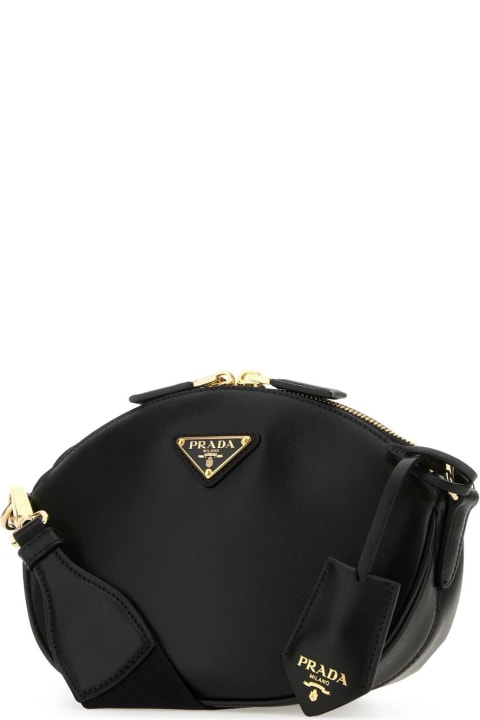 Shoulder Bags for Women Prada Black Leather Crossbody Bag