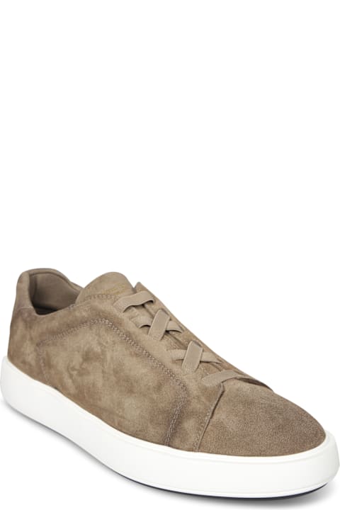 Officine Creative Sneakers for Men Officine Creative Suede Brown Sneakers