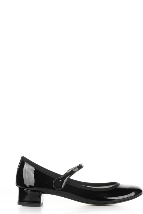 Repetto High-Heeled Shoes for Women Repetto Ballerina In Shiny Leather With Strap