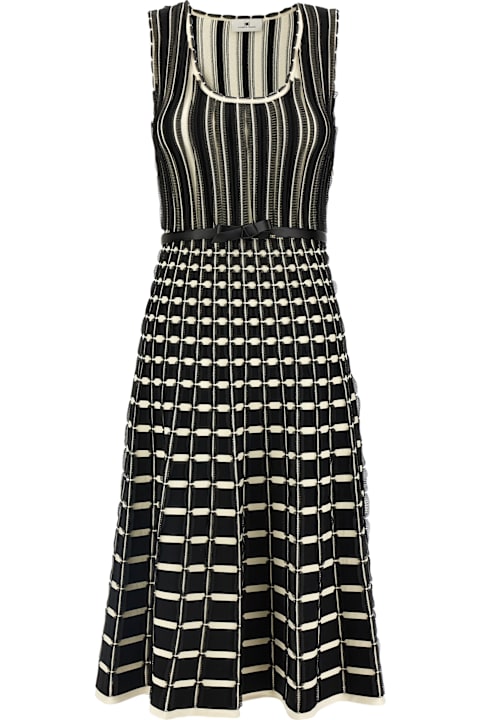 Dresses for Women Elisabetta Franchi Belted Knitted Dress