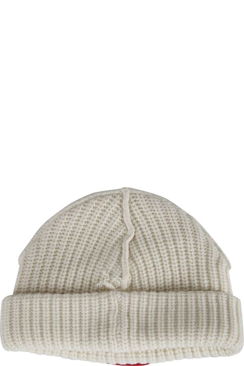 Accessories for Men Charles Jeffrey Loverboy Logo Patched Knitted Beanie