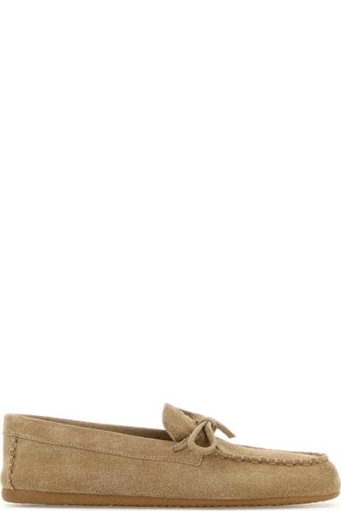 Miu Miu Sand Suede Loafers