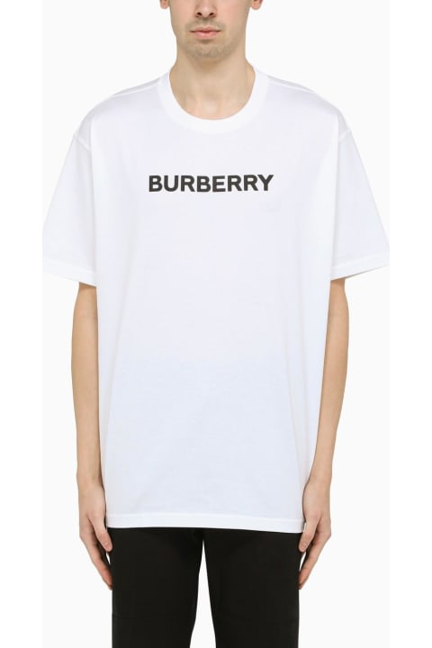 メンズ トップス Burberry White Oversize T-shirt With Logo