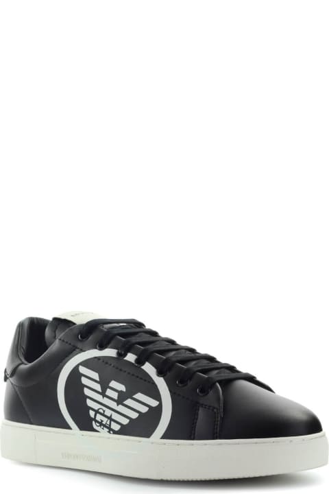 Black Sneaker With Maxi Logo