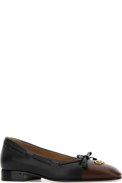 Other Shoes for Men Valentino Garavani Black Leather Valet Du Roi Ballerinas