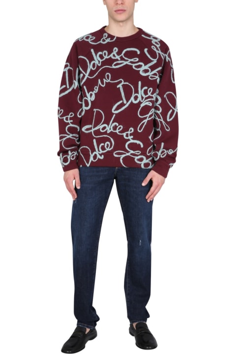 Fleeces & Tracksuits for Men Dolce & Gabbana Embroidered Sweatshirt
