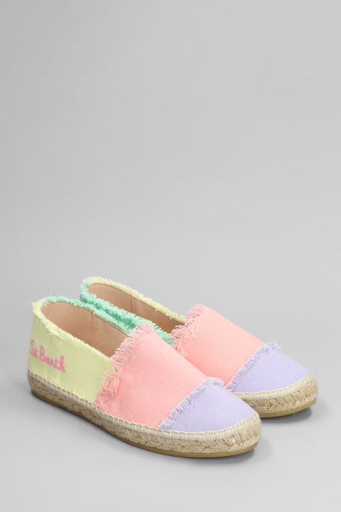 Flat Shoes for Women MC2 Saint Barth Mogan Espadrilles In Multicolor Cotton