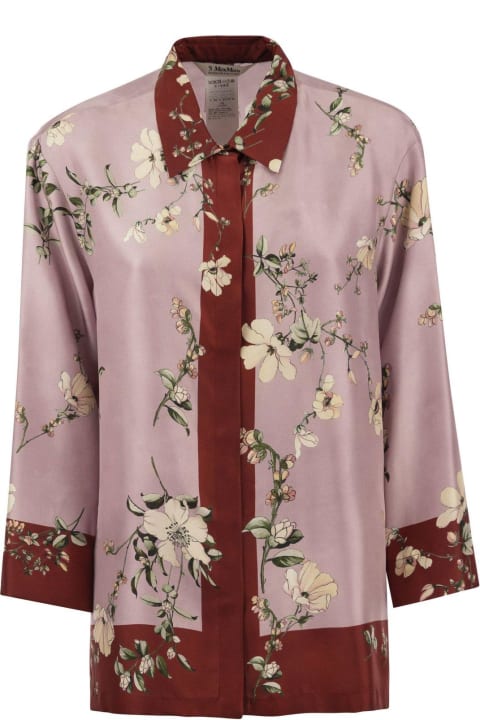 'S Max Mara Clothing for Women 'S Max Mara Floral Printed Long-sleeved Shirt
