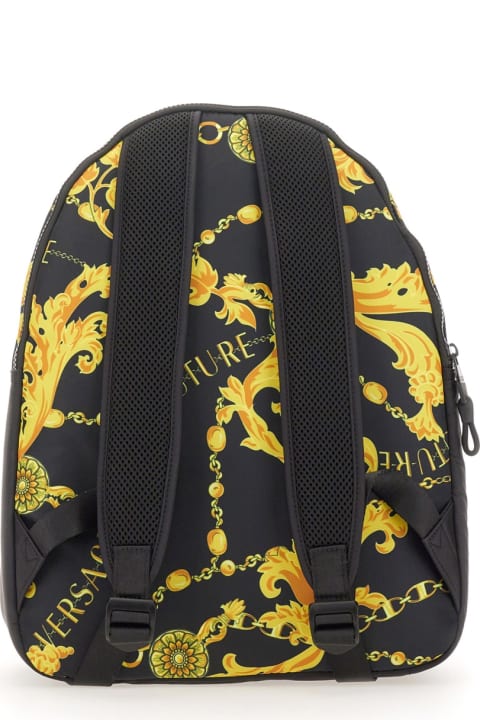 Versace Jeans Couture for Women Versace Jeans Couture Chain Couture Nylon Print Backpack
