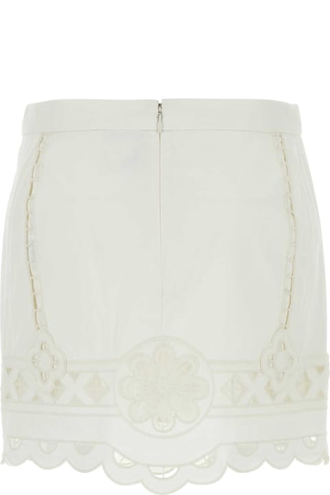 Isabel Marant Clothing for Women Isabel Marant White Cotton Palmira Mini Skirt