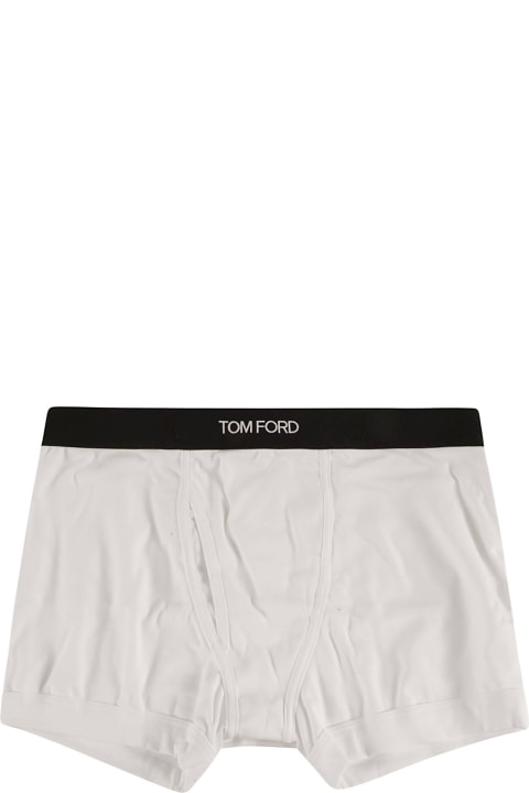 Underwear for Men Tom Ford Logo Waist Plain Boxer Shorts