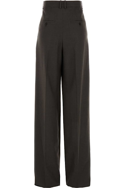 Saint Laurent for Women Saint Laurent Dark Brown Wool Pant