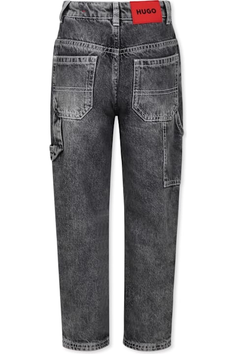 Homeware Hugo Boss Grey Jeans For Boy With Logo