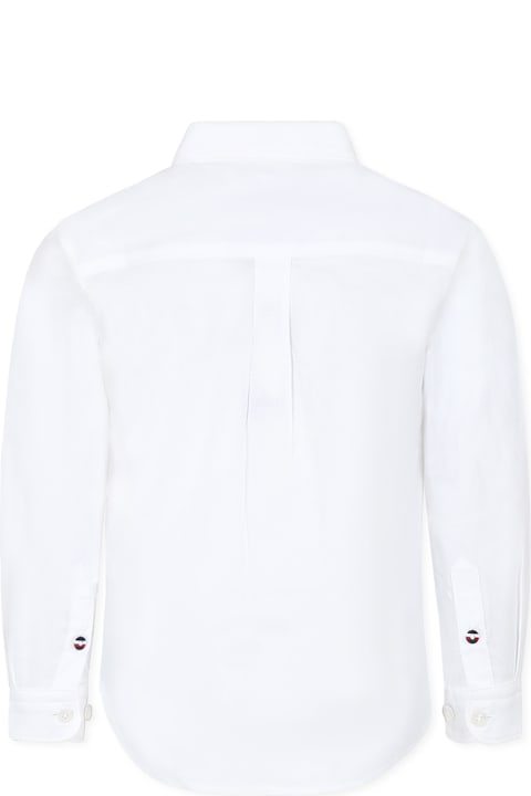 Tommy Hilfiger Shirts for Boys Tommy Hilfiger White Shirt For Boy