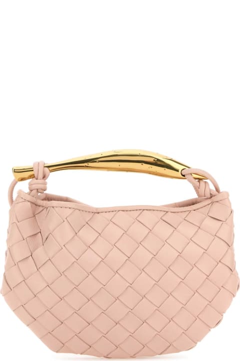 Bottega Veneta Totes for Women Bottega Veneta Light Pink Leather Sardine Handbag
