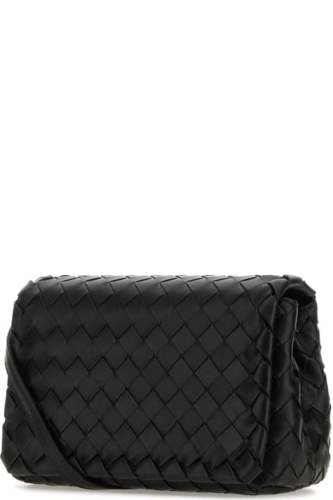ウィメンズ Bottega Venetaのバッグ Bottega Veneta Black Leather The Ancestor Mini Crossbody Bag