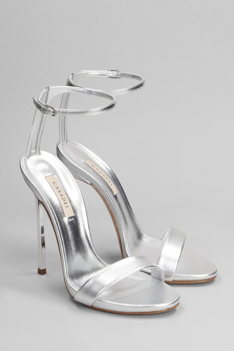 Casadei for Women Casadei Sandals In Silver Leather