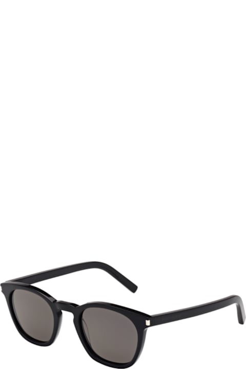 Saint Laurent Eyewear لـ Kids Saint Laurent Eyewear Saint Laurent Sl 28 Linea Corner Angle 002 Black Smoke Sunglasses