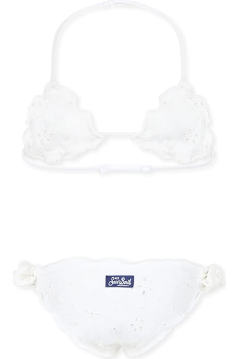 Homeware MC2 Saint Barth White Bikini For Girl With Flowers