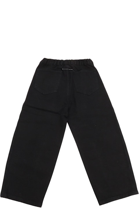 MM6 Maison Margiela for Kids MM6 Maison Margiela Logo Embroidered Straight Leg Jeans