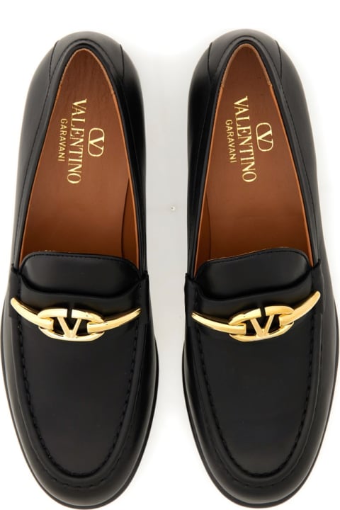 Flat Shoes for Women Valentino Garavani Moccasin Vlogo The Bold Edition