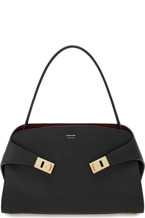 Homeware Ferragamo Hug Soft Two-tone Shoulder Bag (m)