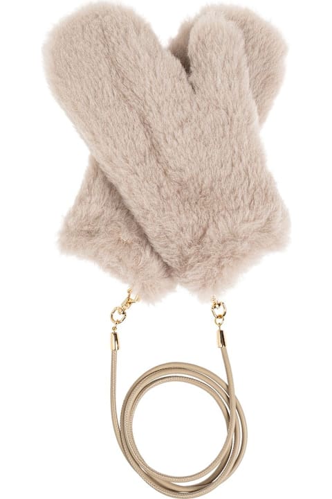 Max Mara Gloves for Women Max Mara Ombrato Teddy Mittens