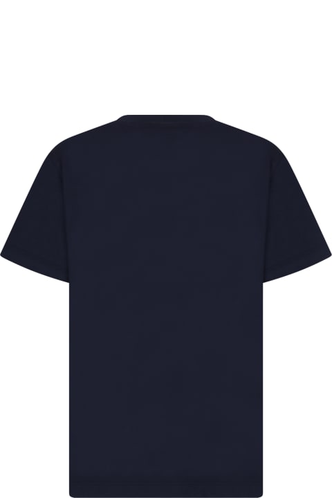 ウィメンズ Neil BarrettのTシャツ＆ポロシャツ Neil Barrett Blue T-shirt For Boy With Logo