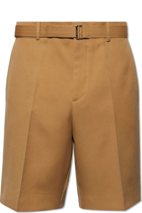 Lanvin Pants for Men Lanvin Pressed Crease Belted Shorts