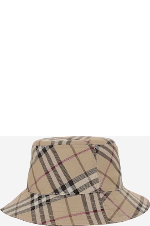 Burberry Hats for Women Burberry Bucket Hat With Check Pattern