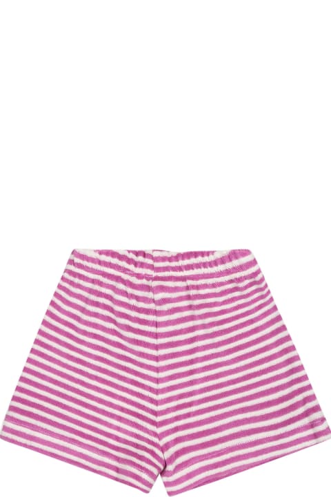 Molo Kids Molo Casual Fuchsia Shors For Baby Girl With Stripes