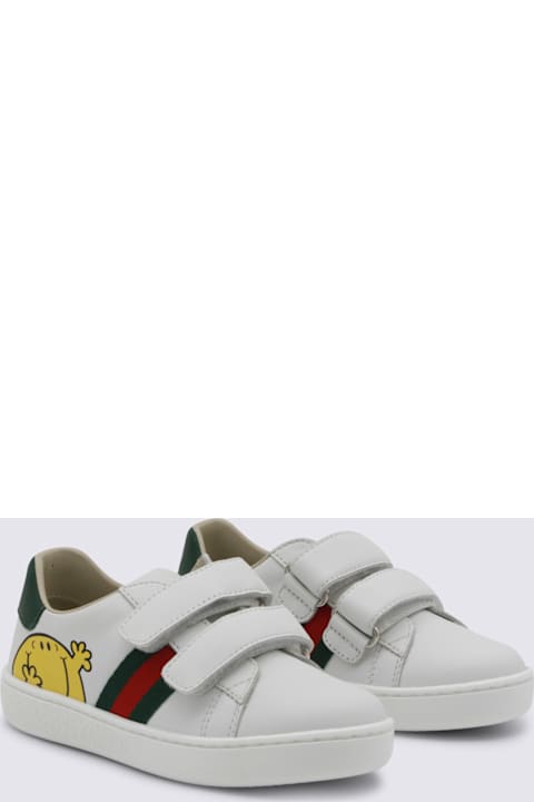 Gucci White Leather Sneakers