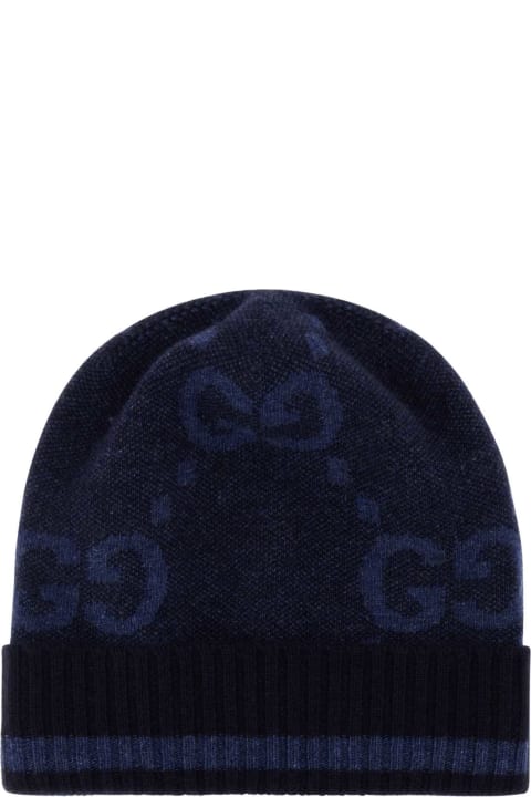 Gucci Hats for Women Gucci Embroidered Cashmere Beanie Hat