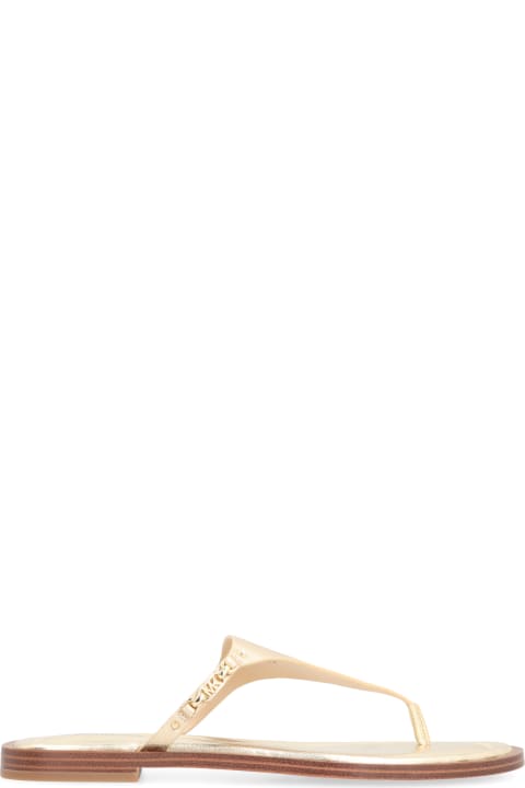 Michael Kors Sandals for Women Michael Kors Daniella Leather Flip-flops