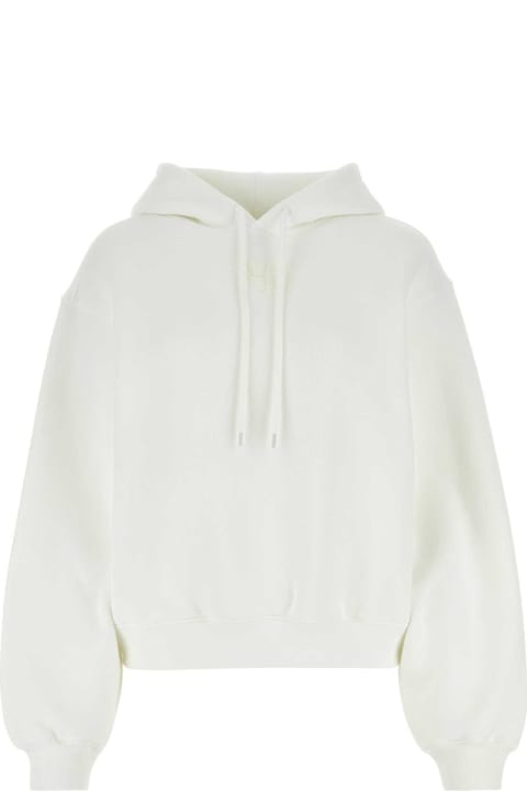 T by Alexander Wang Men T by Alexander Wang White Cotton Blend Oversize Sweatshirt