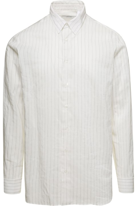 Lardini for Men Lardini White Classic Shirt In Cotton Blend Man