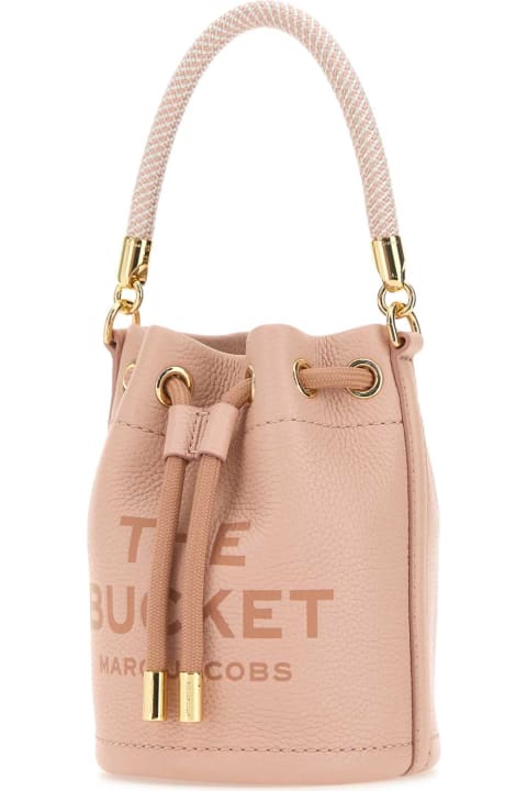 Marc Jacobs for Women Marc Jacobs Pink Leather Micro The Bucket Bucket Bag