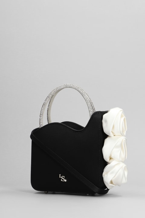 ウィメンズ Le Sillaのトートバッグ Le Silla Rose Shoulder Bag In Black Satin