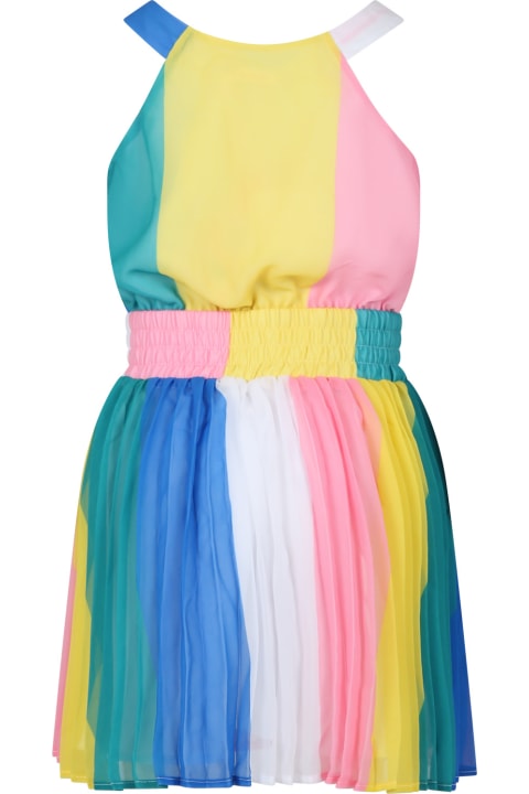 Dresses for Girls Billieblush Multicolor Dress For Girl With Multicolor Stripes