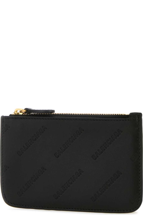Accessories for Women Balenciaga Black Leather Card Holder