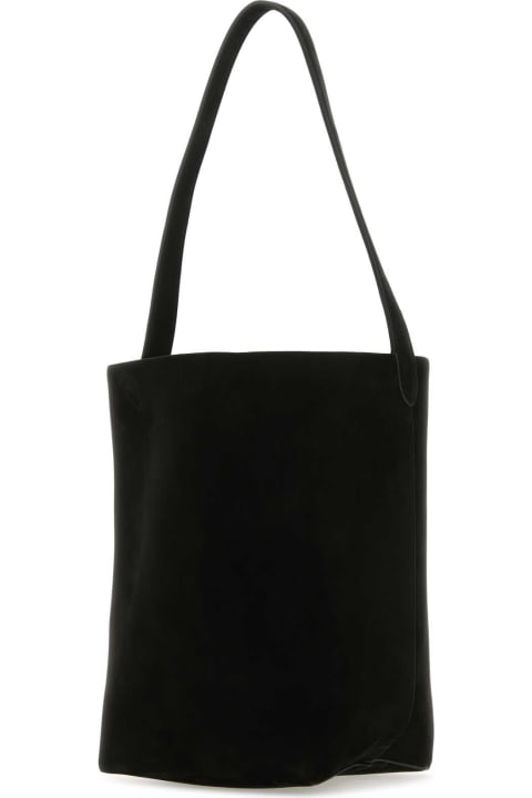 The Row for Women The Row Black Suede Large N/s Park Shopping Bag