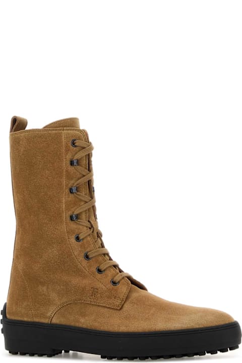 Homeware Tod's Camel Suede Winter Ankle Boots