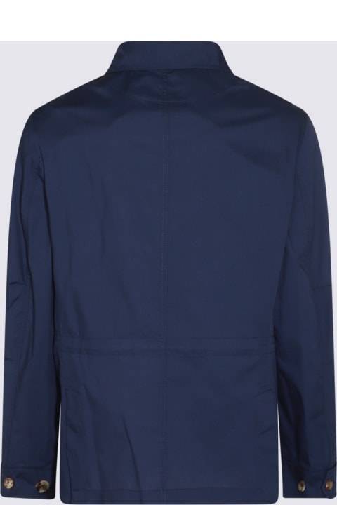 Coats & Jackets for Men Brunello Cucinelli Blue Casual Jacket
