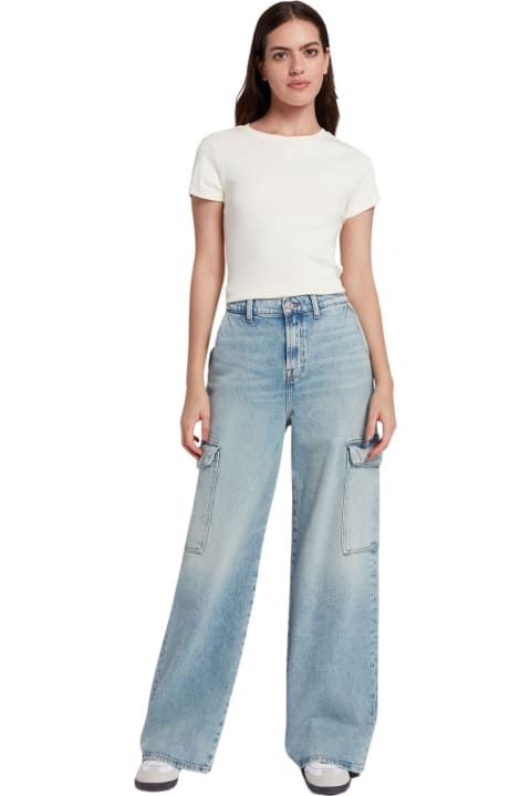 Jeans for Women 7 For All Mankind Cargo Scout Frost