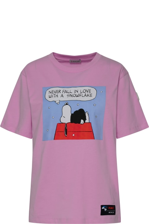 Moncler Clothing for Women Moncler Rose Cotton T-shirt