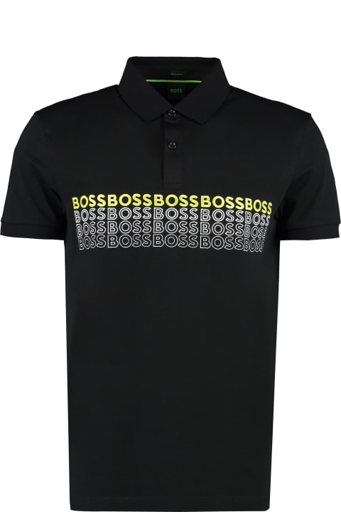 Hugo Boss for Men Hugo Boss Logo Print Cotton Polo Shirt